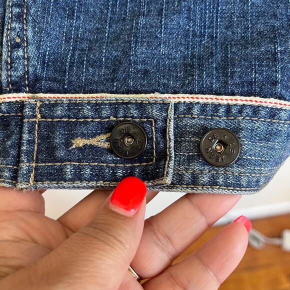 Vintage Y2K Marithe Francois Girbaud Mens Jacket Size 3XL Blue Denim Oversized - Picture 7 of 9